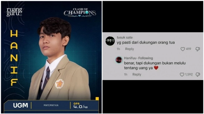 Hanif Peserta CoC Tulis Ucapan Motivasi untuk Netizen